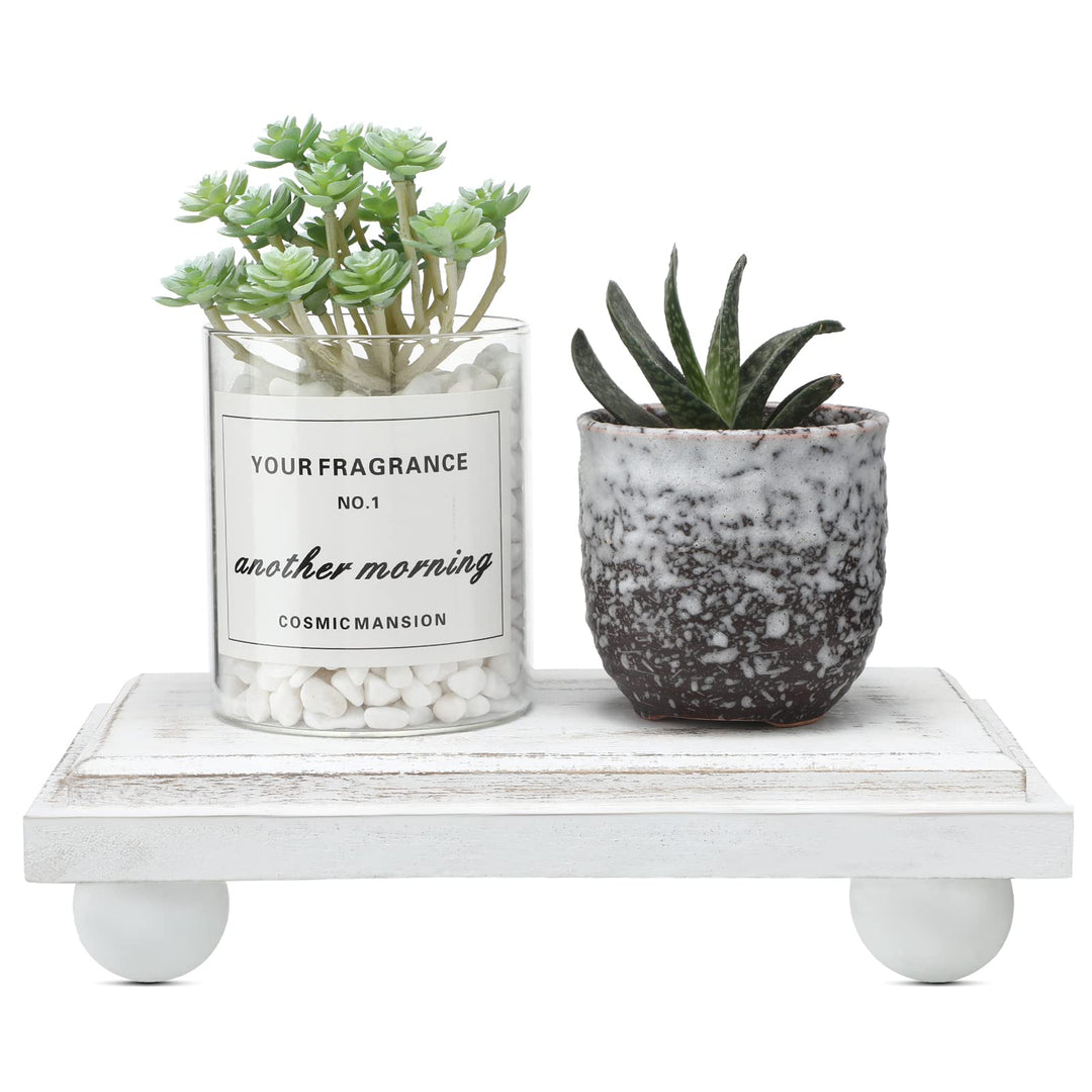 Yalikop Wooden Riser Rustic Pedestal Wood Farmhouse Ris