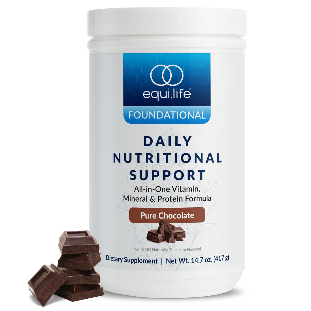 Daily Nutritional Support, All-in-one Multivitamin Meal Replacement, Pure Chocolate Flavor, with 15g Plant Protein, Supports Energy, Mood, Gut, and Skin Health (14 Servings Tub)