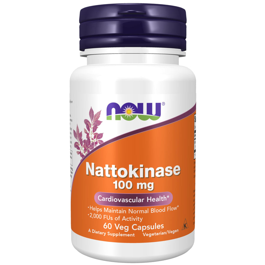 NOW Supplements, Nattokinase 100 mg (from Non-GMO Soy) 