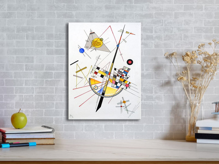 Canvas Prints Delicate Tension #85, 1923 by Wassily Kandinsky Classic Art Reproductions Canvas Wall Art for Home Decoration