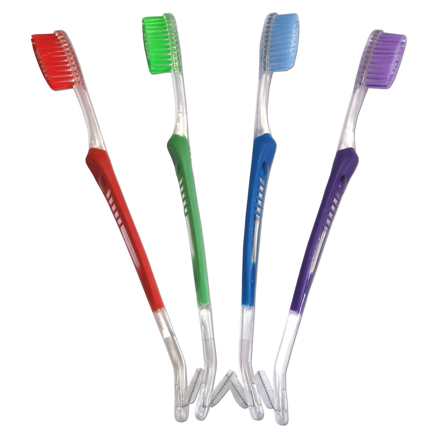 Orthodontic Toothbrushes x 4 ~ V Trim Double-Ended (4 C