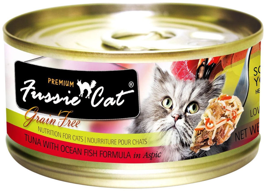 Premium Tuna & Ocean Fish in Aspic Grain-Free Wet Cat Food 2.82oz, case of 24