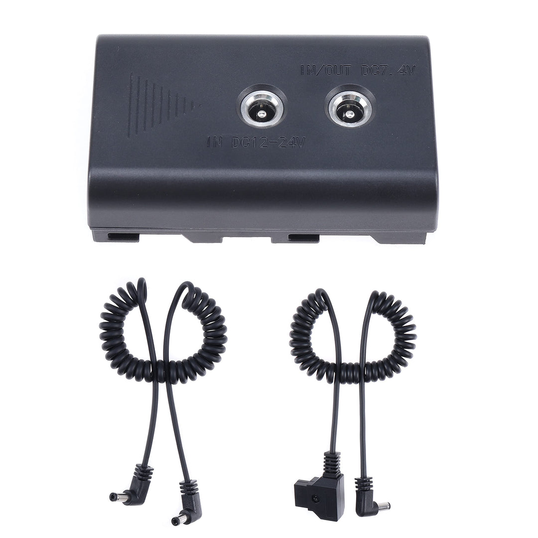Hersmay NP-F550 Dummy Battery 2DC to D-Tap B Type &