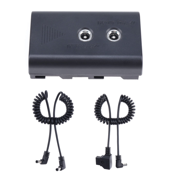 Hersmay NP-F550 Dummy Battery 2DC to D-Tap B Type &