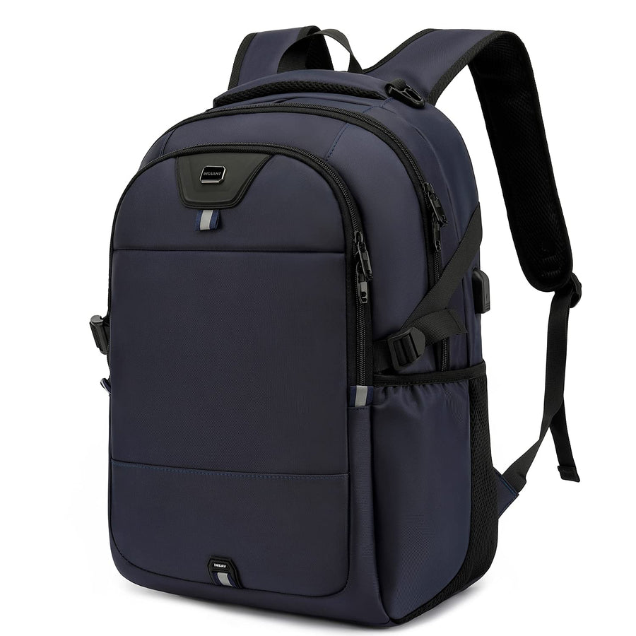 Laptop Backpack 15.6 Inch Water Resistant Backpacks Durable College Travel Daypack Anti Theft with USB Charging Port Best Gift for Men Women(15.6 Inch, Dark Blue)
