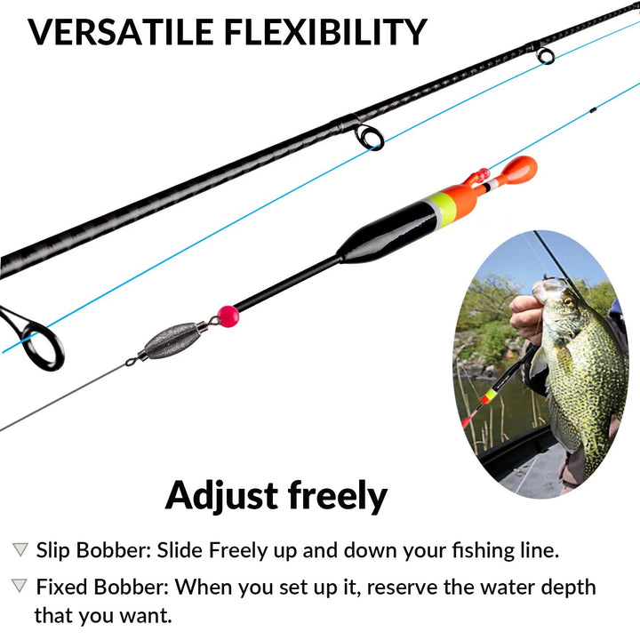 Fishing Bobbers Fishing Floats and Bobbers Slip Bobbers for Fishing Balsa Floats Crappie Fishing Bobbers Floatage 1/6oz(3.47X0.47X6.73)-5PCS