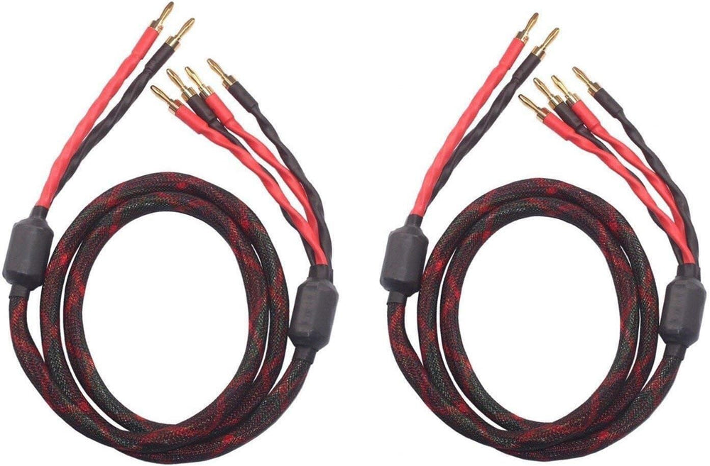 k4B-2B Bi-Wire Speaker Cable (2 Banana Plugs - 4 Banana