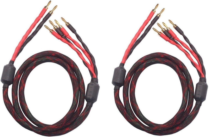 k4B-2B Bi-Wire Speaker Cable (2 Banana Plugs - 4 Banana
