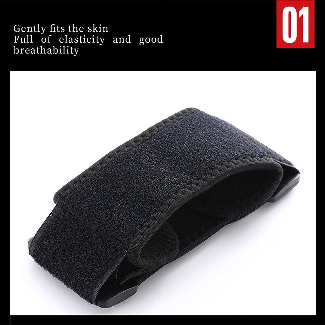 HSManLian Patella Knee Strap Adjustable Knee Brace Patellar Tendon Support for Running Soccer Basketball Volleyball black