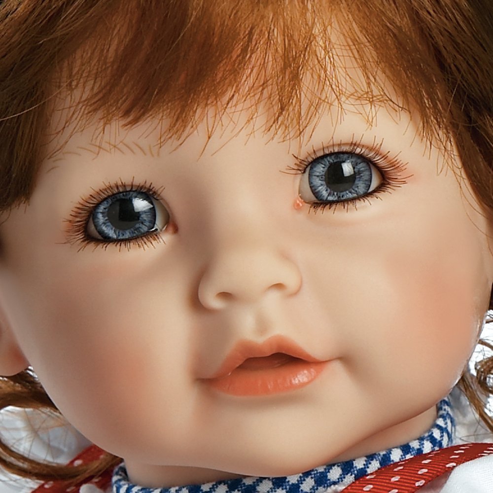 Toddler Time Premium Collection Daisy Delight, 20 Realistic Toddler Baby Doll, with Exclusive Powder Scented Soft CuddleMe Vinyl, Auburn Red Hair, Blue Eyes Birthday Gift For Age 6+