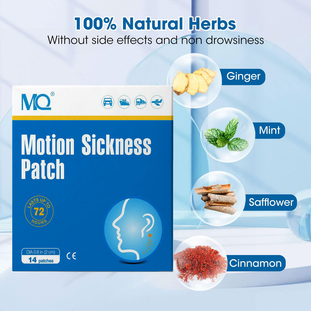 MQ 14ct Motion Sickness Patches Non Drowsy, Sea Sicknes