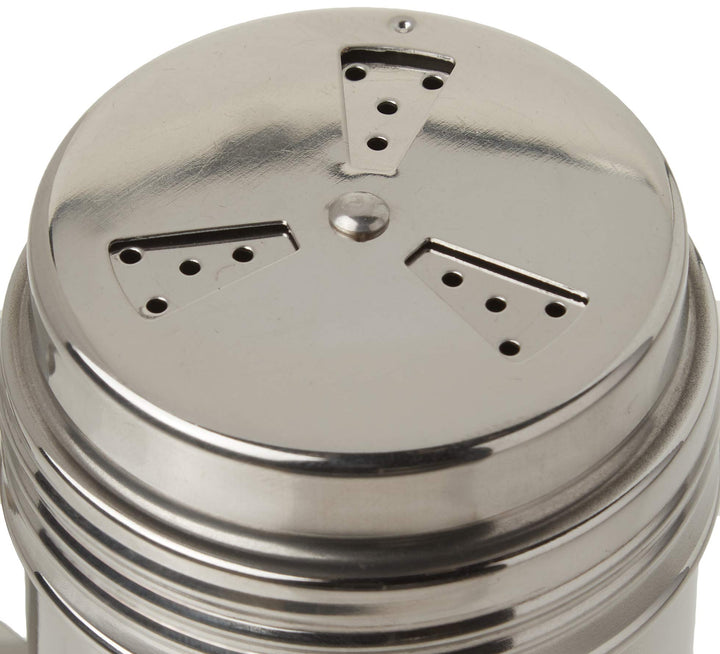 , 10 oz, Silver Stainless Steel Dry Rub Shaker with Handle, 10-Ounce