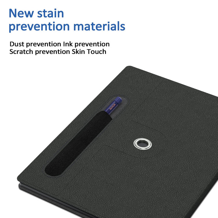 Book Folio Case for Boox Note Air 2/Air 2 Plus Tablet 10.3 (2021 Released),Lightweight Smart Case with Pencil Holder for Boox Note Air 2/Air 2 Plus Tablet case (Black)