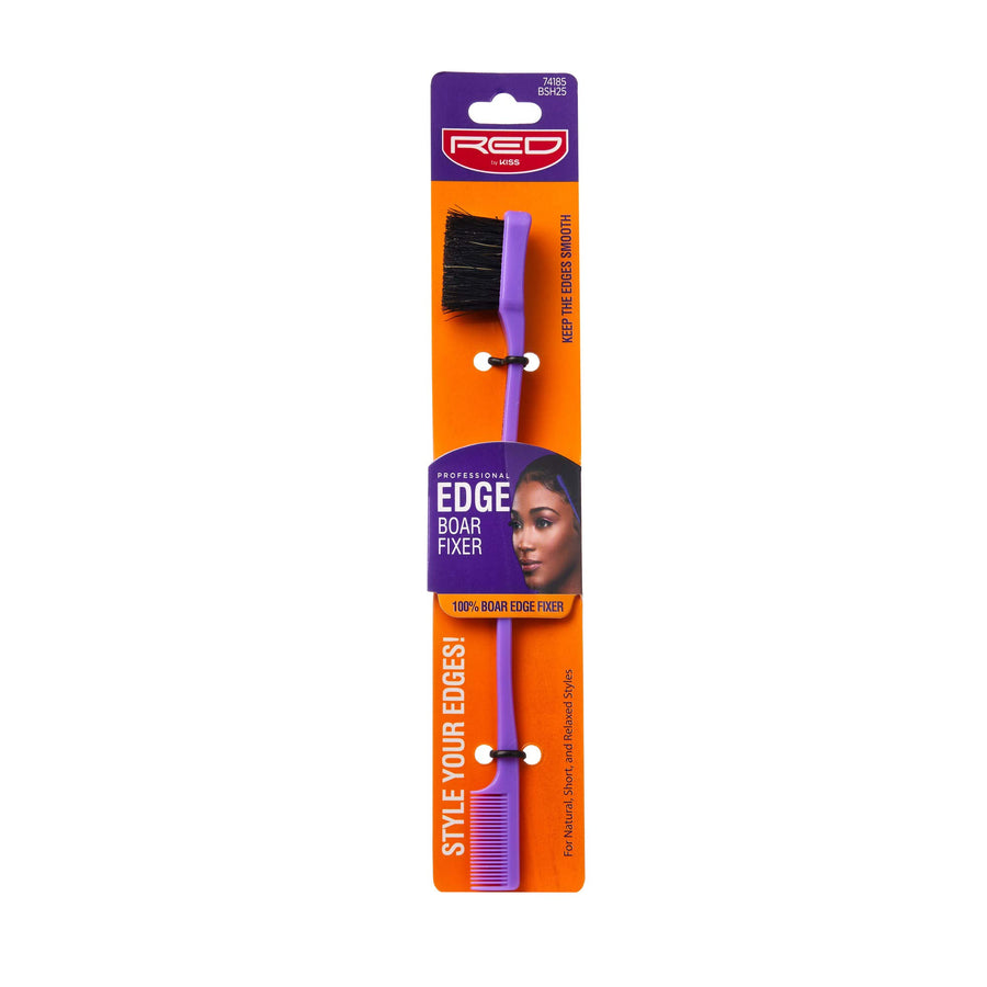 Red Professional Edge Boar Fixer Brush