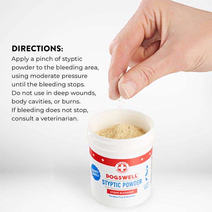 DOGSWELL Remedy Recovery Styptic Blood Stopper Powder for Dogs &amp; Cats 1.5 oz. Container