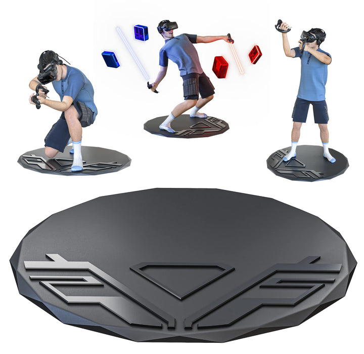VR Mat - 35 Round Anti Fatigue Mat - Virtual Reality Matt Helps Determine Direction and Position of Your Feet During Game, Prevents Players from Hitting and Breaking Objects in Surroundings