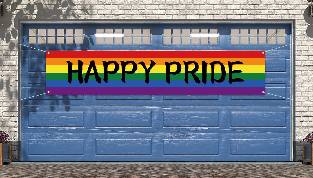 Nepnuser Happy Pride Outdoor Banner Pride Month LGBTQ+ 
