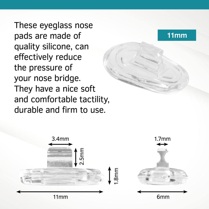 Premium Grade Soft Silicone Nosepads- Tear Drop “A” Sha