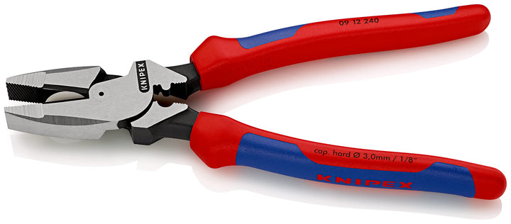 Knipex 09 12 240 9.5-Inch Ultra-High Leverage Lineman&#39;s Pliers with Fish Tape Puller and Crimper