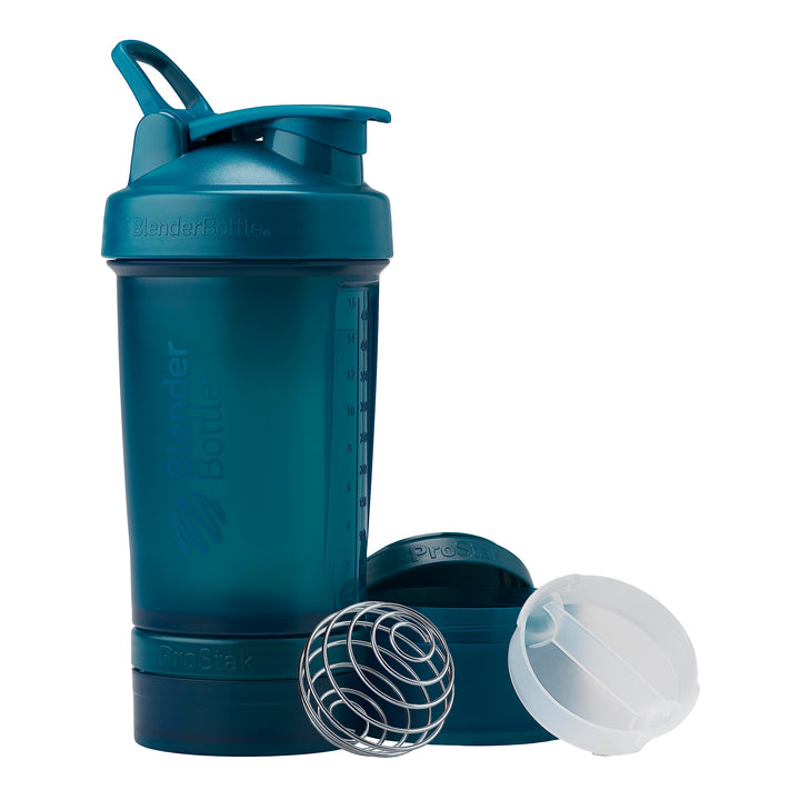 BlenderBottle Shaker Bottle with Pill Organizer and Sto
