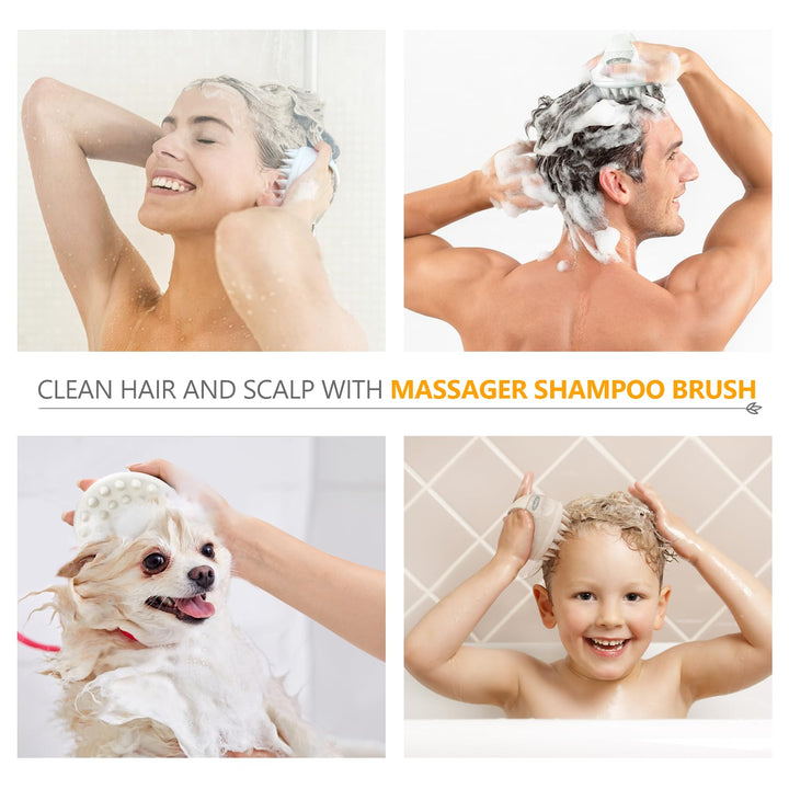 Hair Scalp Massager Shampoo Brush, Sndyi Soft Silicone 