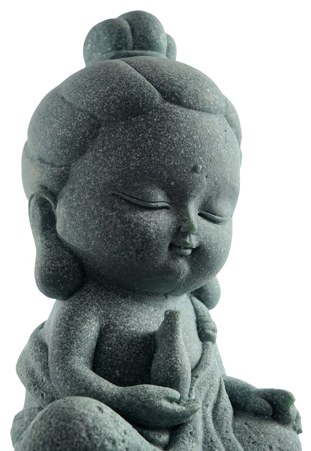 Small Guan Yin Statue - Handmade Stone for Meditating Zen Fish Aquarium Tank Desktop Decor, Baby Quan Yin Figurine, Kwan Yin