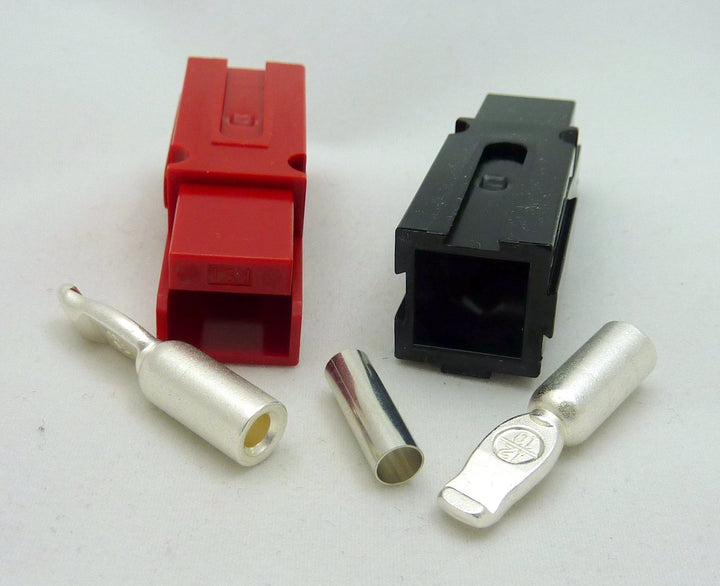 1 Pair Philmore DC 75A Quick Connect/Disconnect Battery Power Connectors for 6 AWG Wire; 49-340