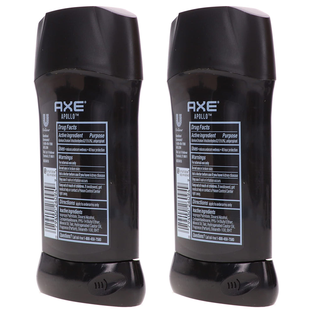 Axe Dry Anti Perspirant, Invisible Solid, Apollo, 2.7 Oz. (Pack Of 2)