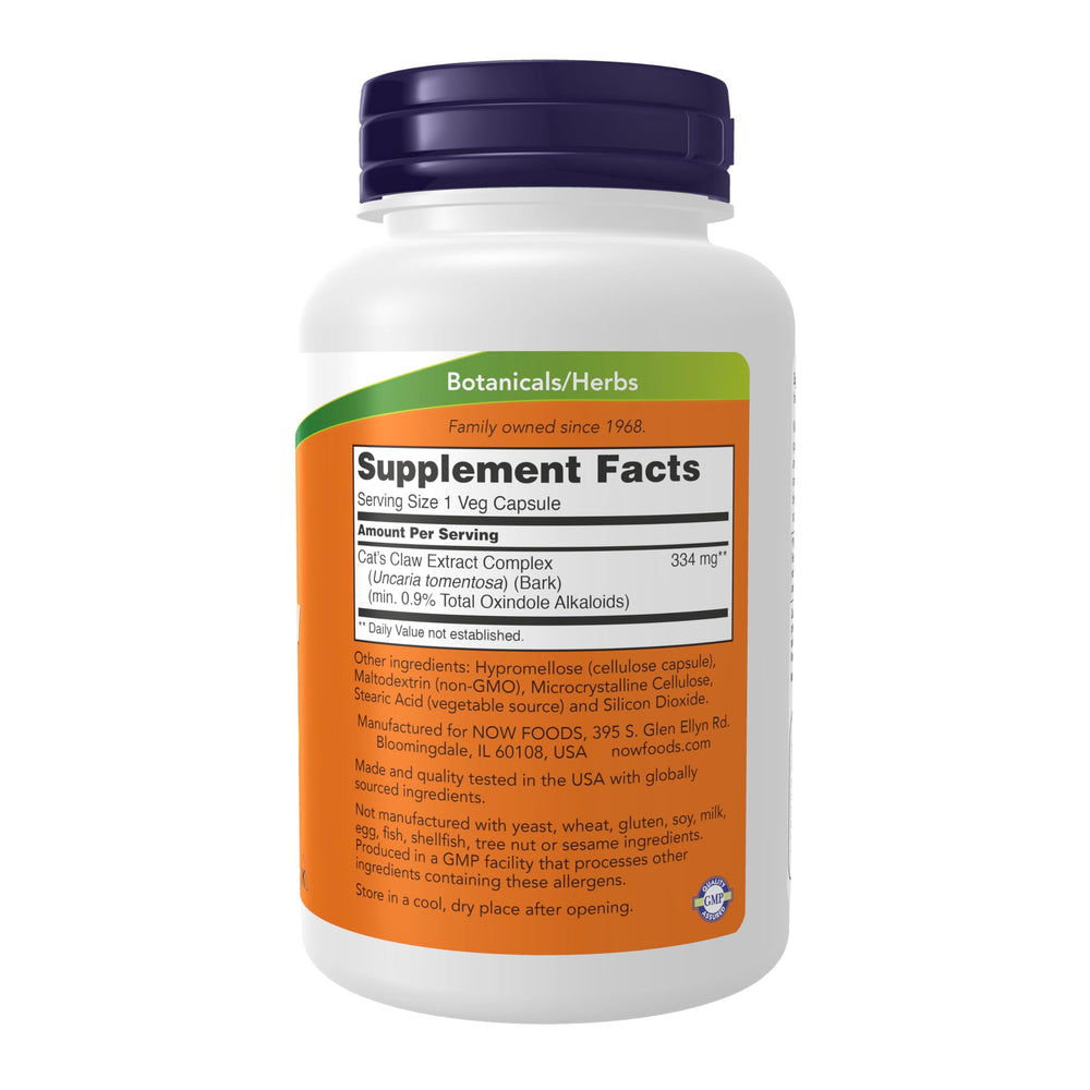 NOW Foods Supplements, Cat's Claw Extract, 10:1 Con