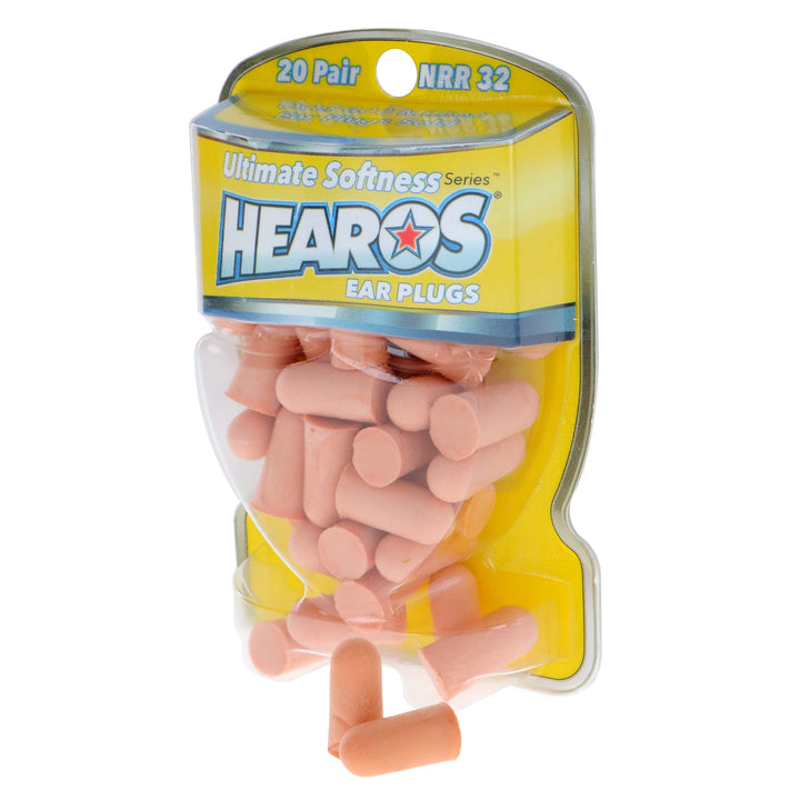 Hearos Ultimate Softness Series Foam Earplugs - 20 Pair