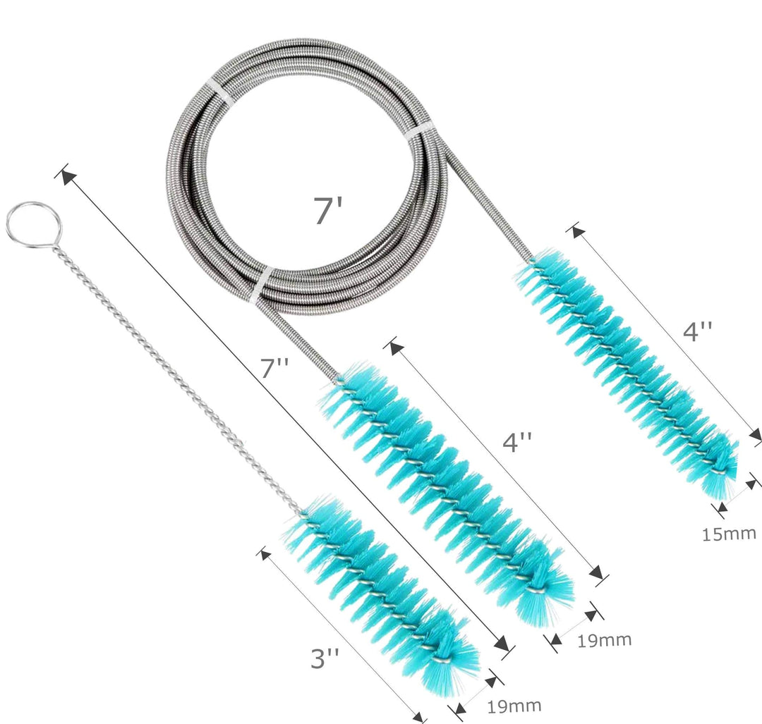 Brush Diameter 15mm 19mm -CPAP Tube Cleaning Brush-Suitable for Most CPAP Hose Type (Green)