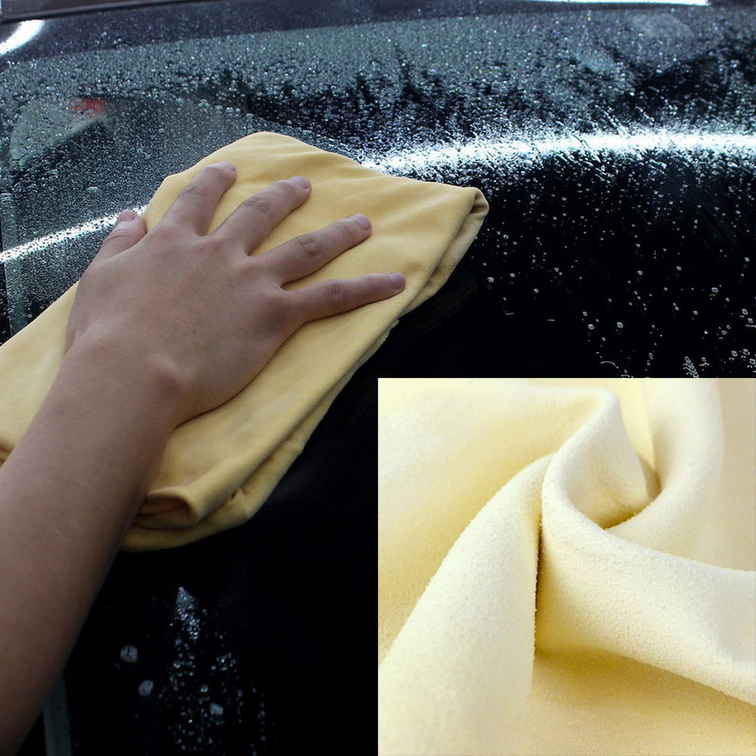 SUEIANNMN Car Nature Chamois Real Leather Washing Cloth Cleaning Towel Wipes Clean Cham H88 (40X70cm)