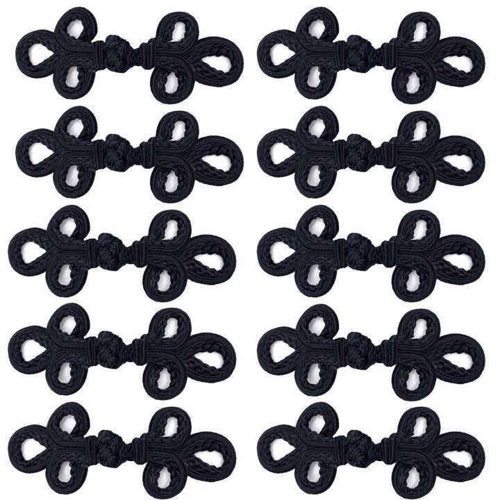 EvaGO 10 Pairs Chinese Knots Frog Buttons Closure Sewin