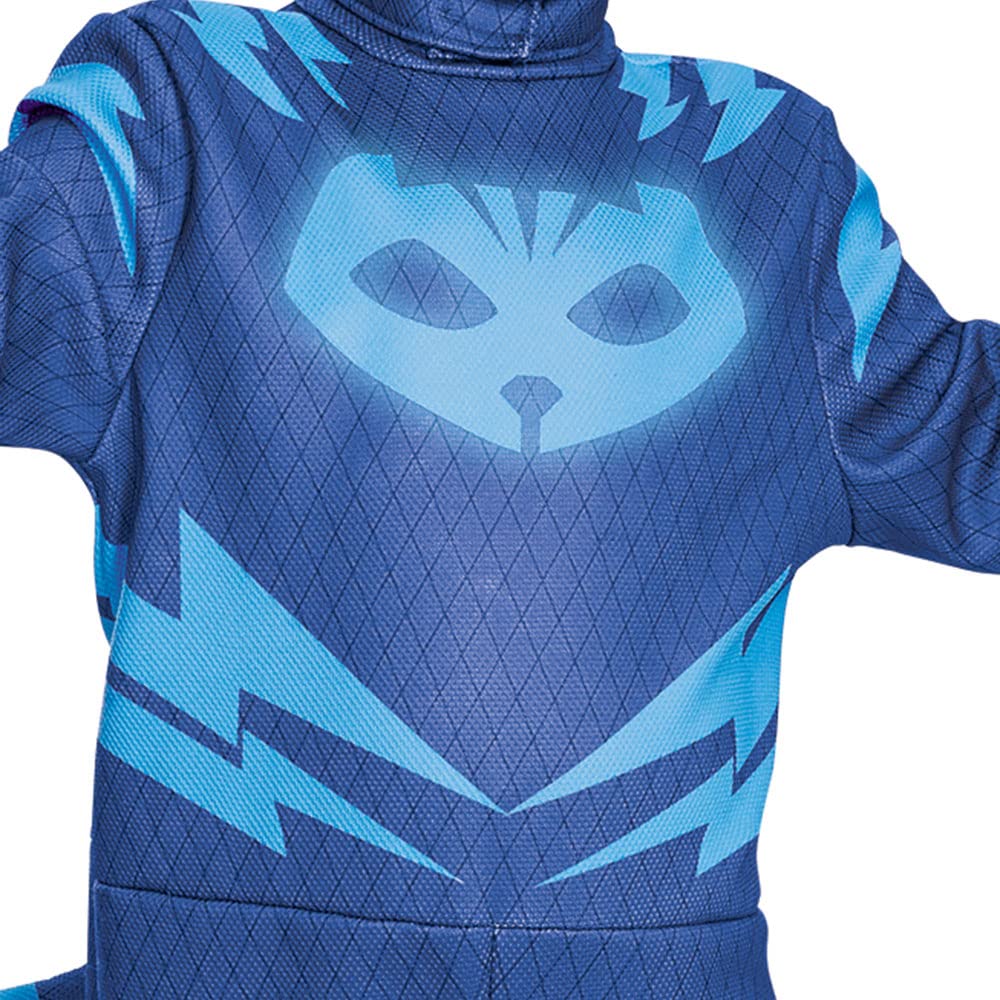 Catboy Deluxe Toddler PJ Masks Costume, Large/4-6 Blue