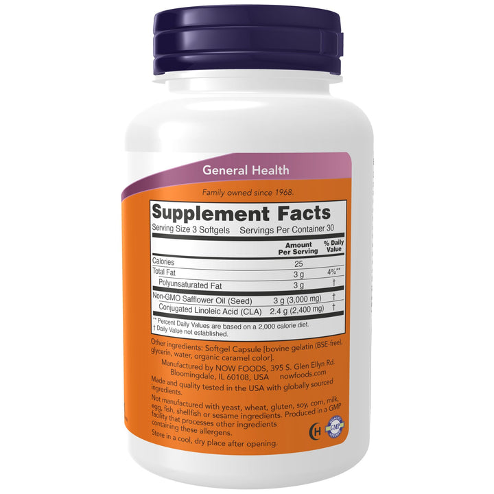 NOW Supplements, CLA (Conjugated Linoleic Acid) 800 mg,