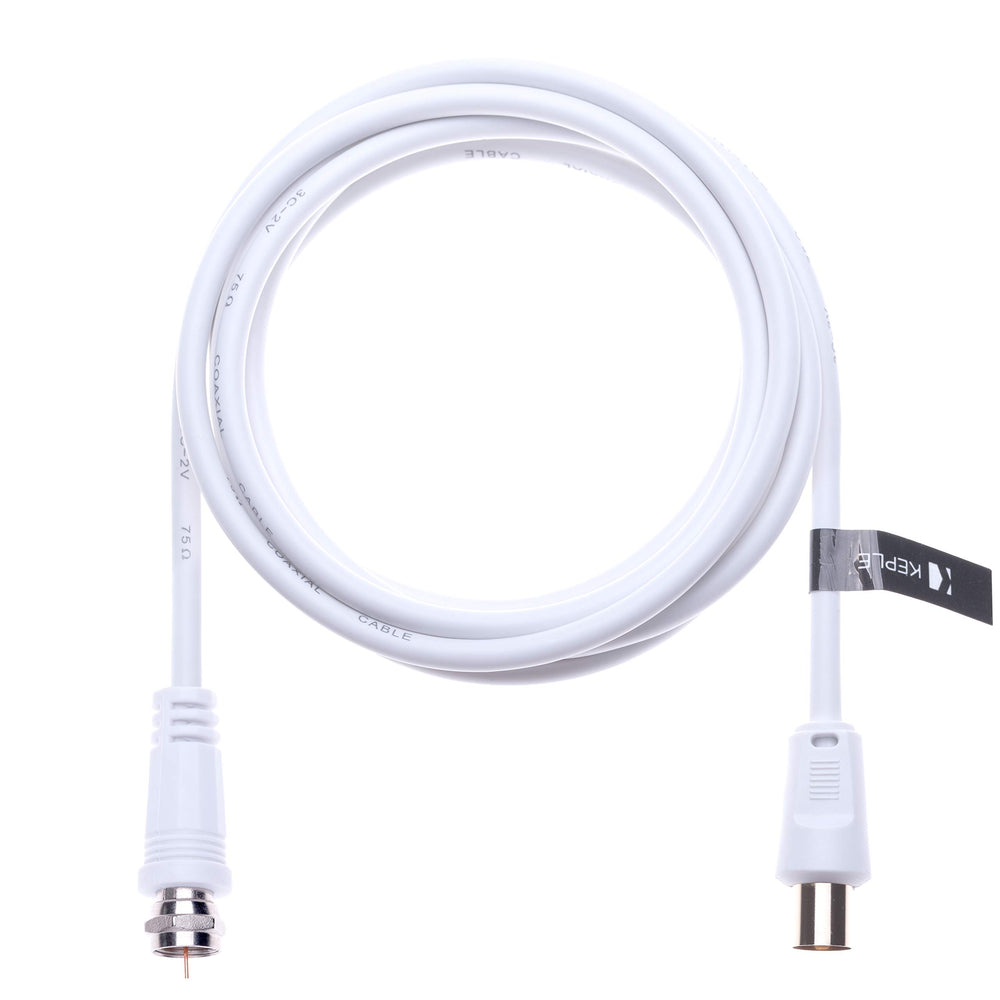 Coaxial Aerial F Connector Male Plug to RF M-Male Cable