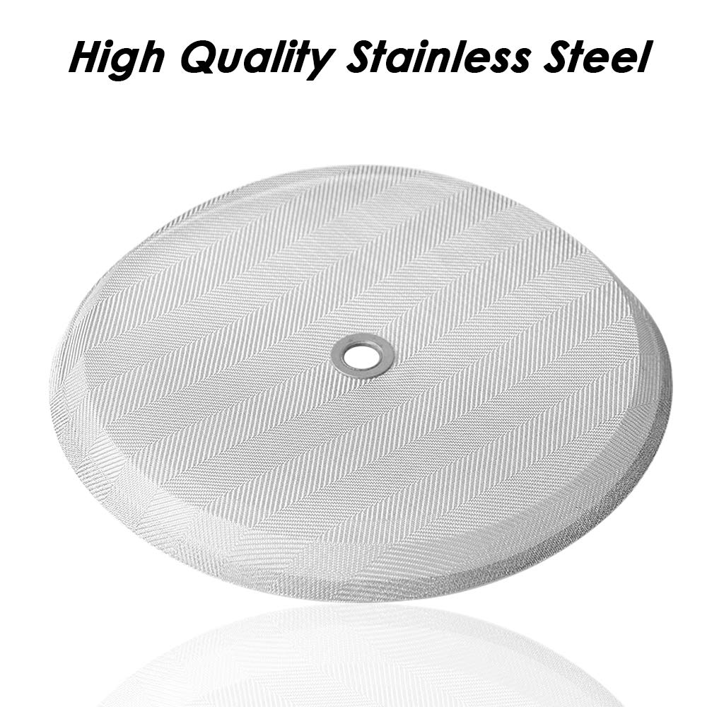 4 Pack French Press Replacement Filter Screen, 4 Inch Stainless Steel Mesh Replacements for 1000 ml / 34 oz / 8 cup French Press