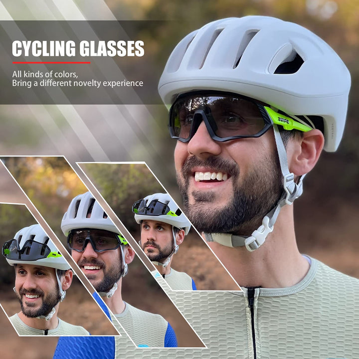 Photochromic Cycling Glasses Men Women Mountain Bike Sunglasses Clear MTB Bicycle Riding