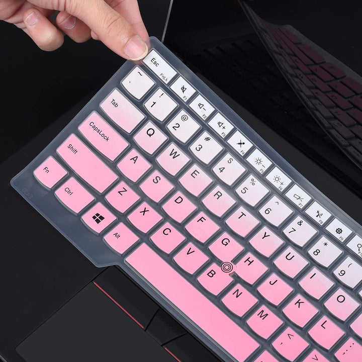 Keyboard Cover for 14 Thinkpad E14 Gen 4 3 2 1, T14 &amp; T14s Gen 2 1, L14 Gen 2 1, Thinkpad T490(s) T495(s) T480(s) T470(s), ThinkPad P14s, X1 Carbon 8th/7th/6th, Extreme Gen 3 2 1 Laptop - Black