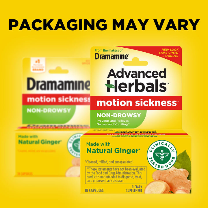 From the Makers of Dramamine, Advanced Herbals, Non-Dro