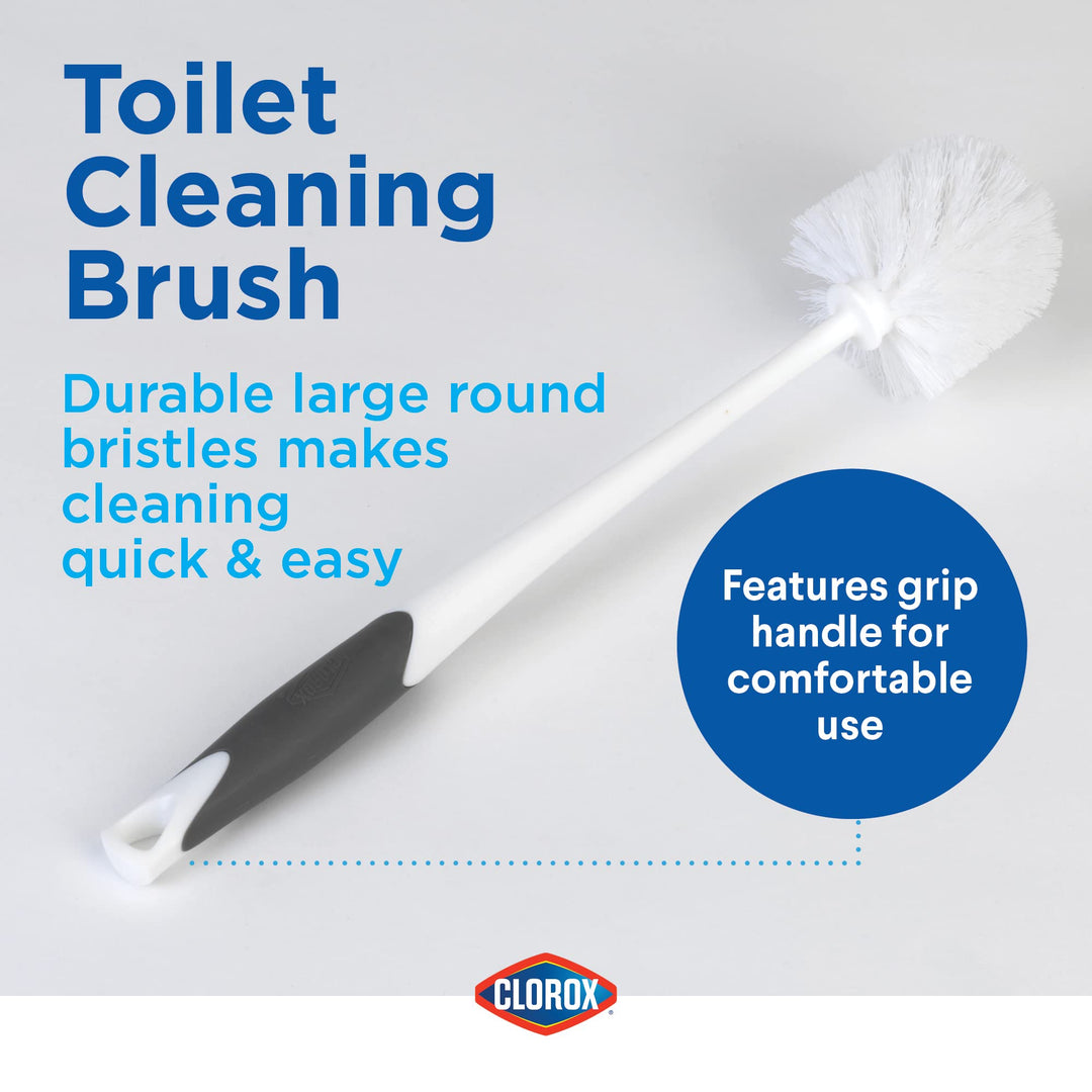 Clorox Toilet Bowl Brush &amp; Plunger Combo Set wi