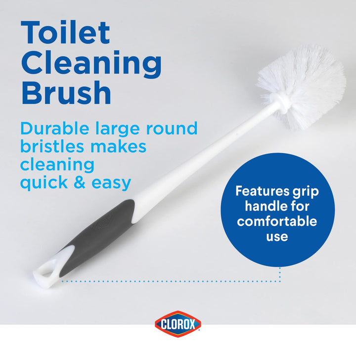 Clorox Toilet Bowl Brush &amp; Plunger Combo Set wi