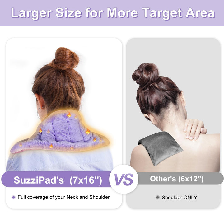 SuzziPad Microwave Heating Pad for Pain Relief, 7x16 Mi