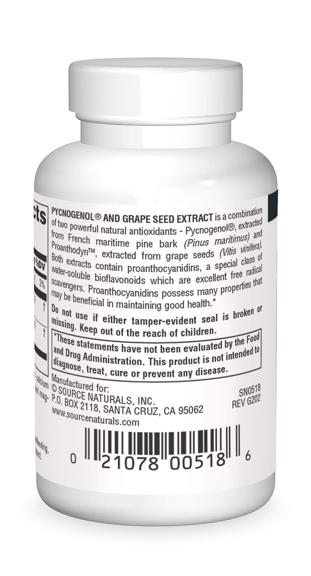 Source Naturals Pycnogenol & Grape Seed Extract 50 
