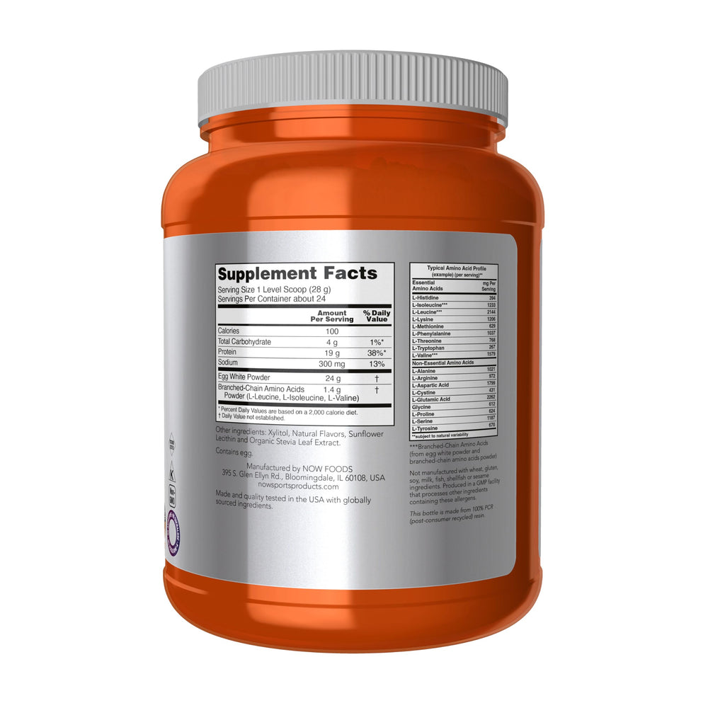 Now Sports Egg White Protein Powder (Vanilla Creme, 1.5