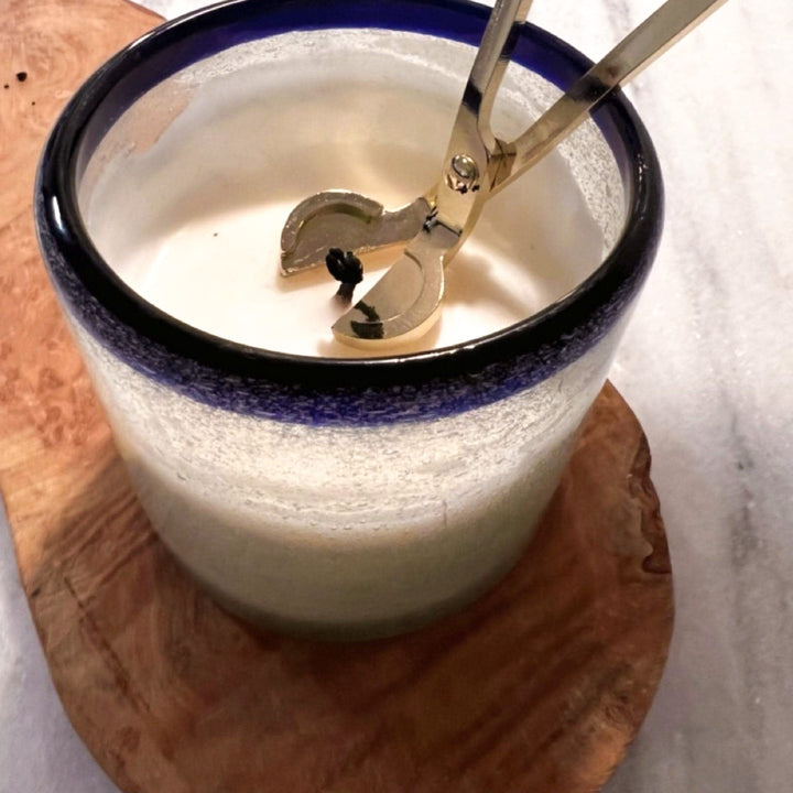 Candle Accessories Wick Trimmer, Shiny Brass