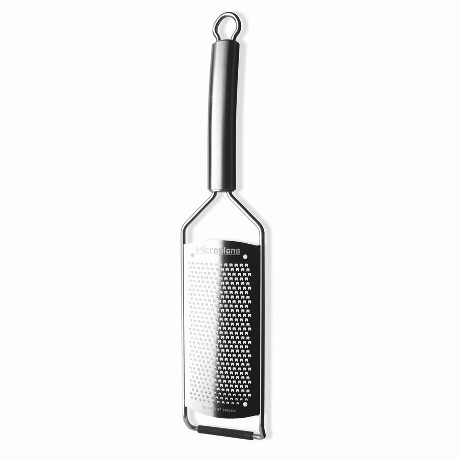 Professional Series Kitchen Grater Fine for Hard Cheese, Citrus Fruits, Garlic, Chili, Cinnamon and Nutmeg with Stainless Steel Blades - Made in USA