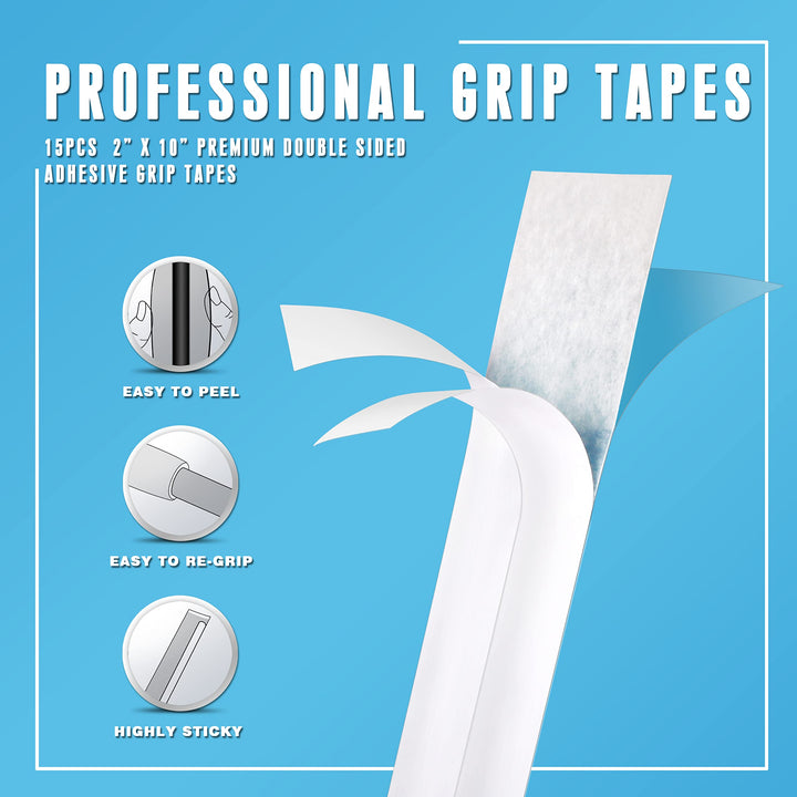 Deluxe Grip Repair Kits for Regripping Golf Clubs - Inlcudes Hook Knife, 2 x 10 Professional Tapes, 5 oz Solvent and Rubber Vise Clamp(All Repair Kits)