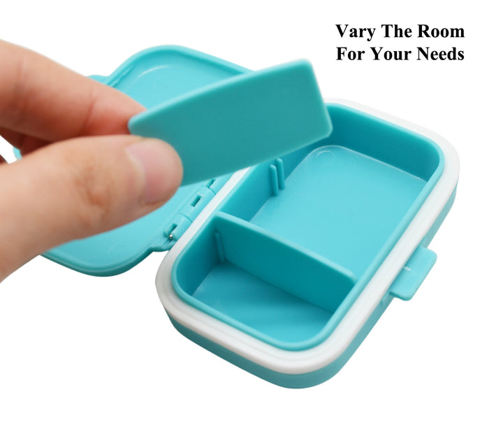 Meta-U Small Pill Box Supplement Case for Pocket or Pur