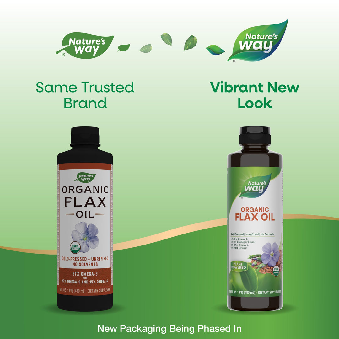 Nature&#39;s Way Organic Flax Oil, USDA Certified O